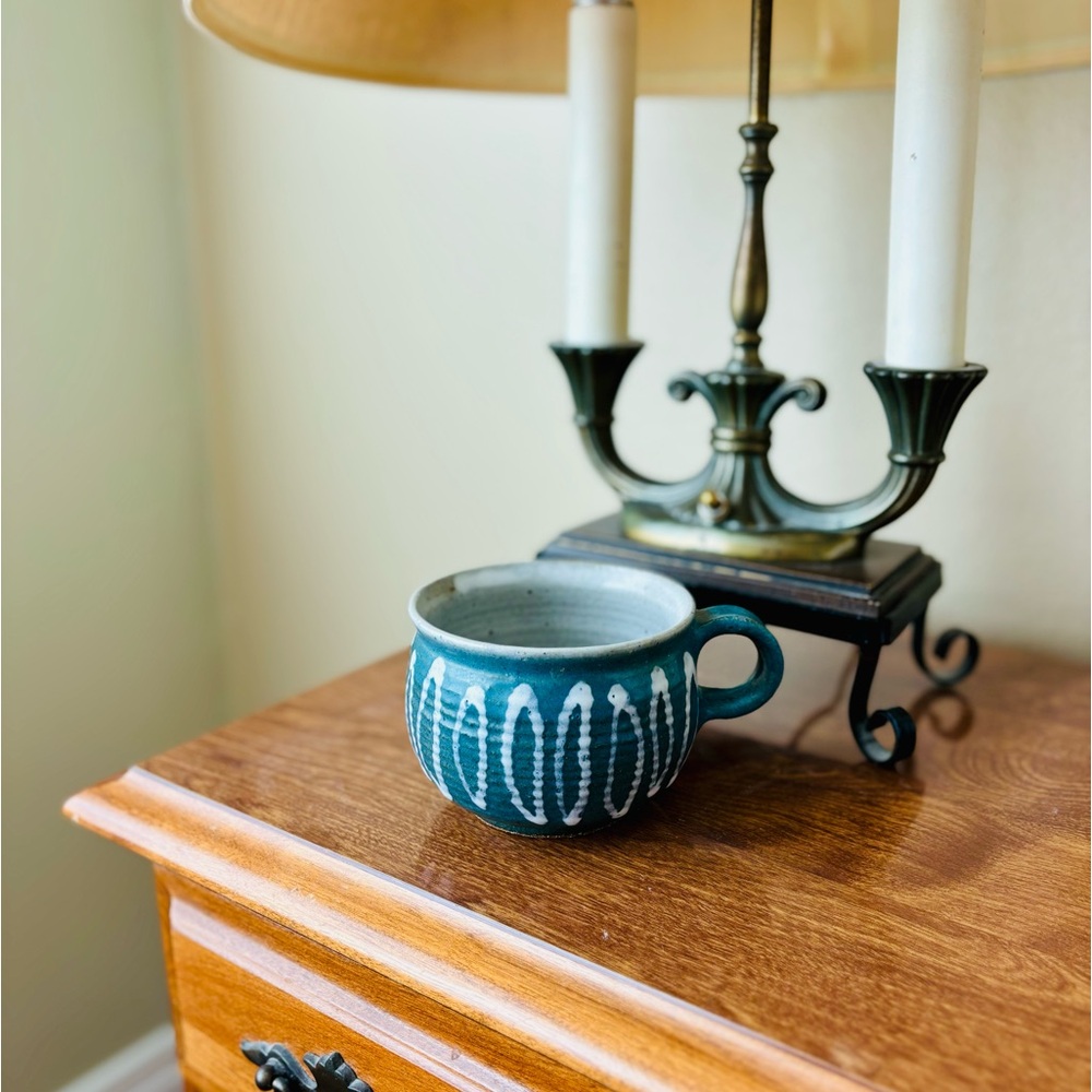 RARE Calder Pottery Blue Mug